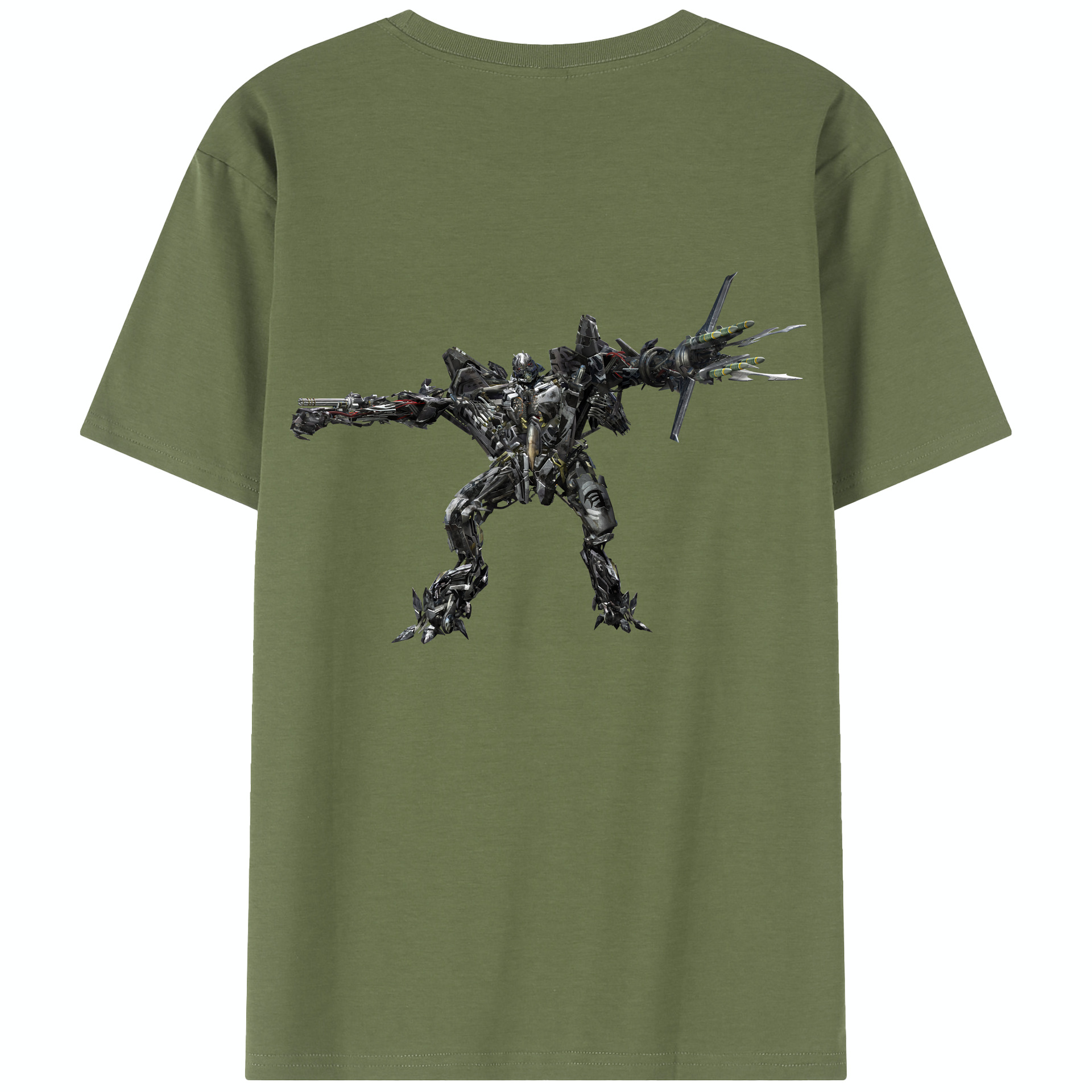 （画像用） Transformers トランスフォーマー 綿100％半袖Tシャツ（背面プリント）